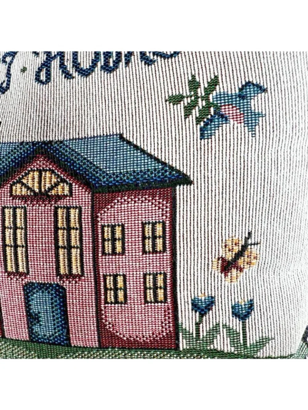Home Sweet Home Tapestry Throw Pillow Alphabet Rectangular Cushion Squirrel
